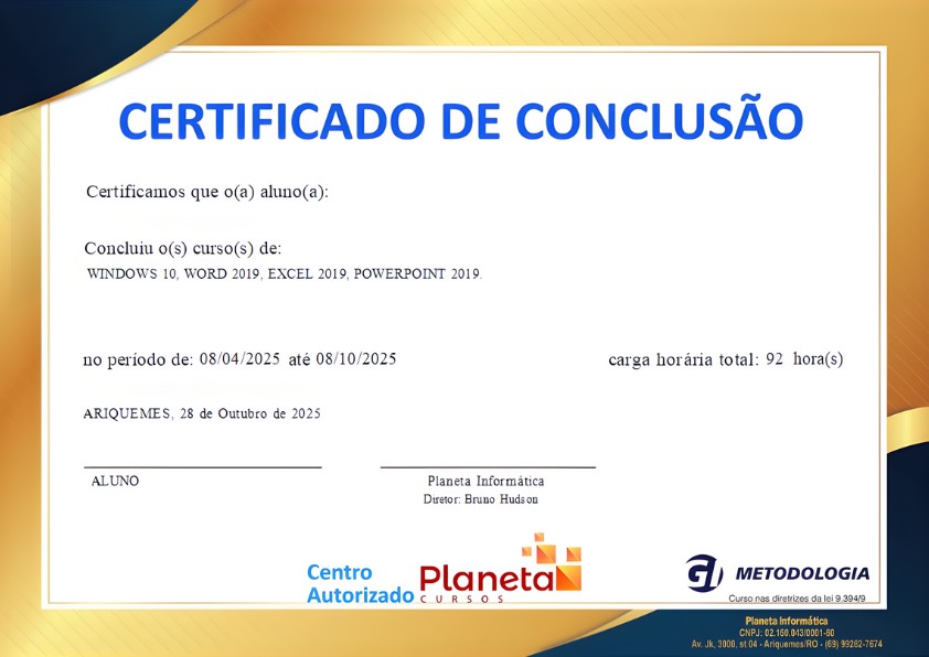 Imagem do Certificado